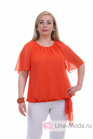 Блуза "Олси" 1410004 ОЛСИ (Оранжевый)