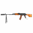 Страйкбольный пулемет (AirsoftSports) LCT РПКС-74 Wood ВВД WOLVERINE INFERNO V3 Premium Elec. (AS55)