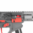 Страйкбольный пистолет-пулемет (King Arms) PDW 9mm SBR M-LOK Grey/Red - Limited Edition