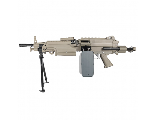 Страйкбольный пулемет (A&K) M249 Para (Пластик) TAN