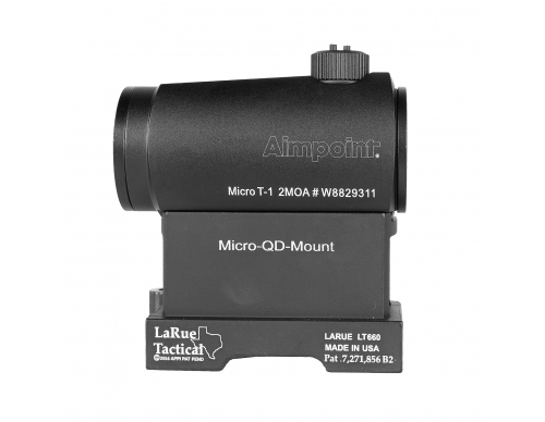 Прицел коллиматорный Micro T-1 Red Dot + высокая планка (Black)